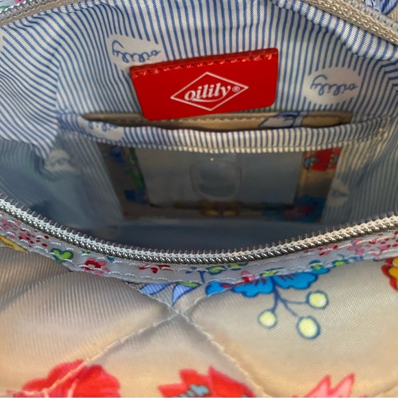 Set of Oilily floral toiletry/ cosmetics bag and mini Crossbody. -NWT - Picture 8 of 11